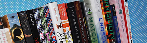 diy: lined bookshelves