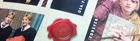 harry potter postage stamps